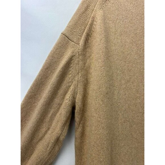Everlane Women's Medium Cashmere & Wool Blend Turtleneck Sweater Camel Tan - Picture 9 of 11